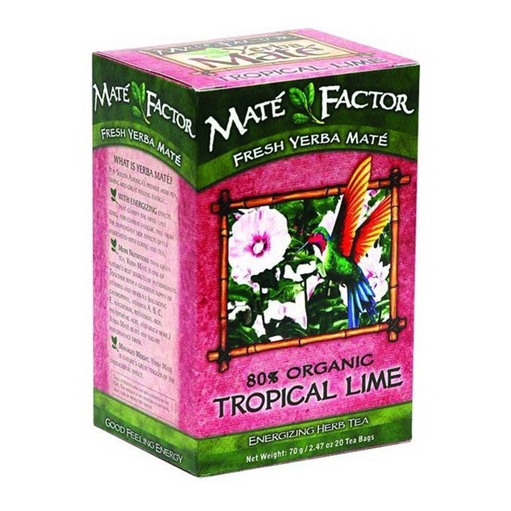 The Mate Factor Organic Yerba Mate Tropical Lime - 20 Ea